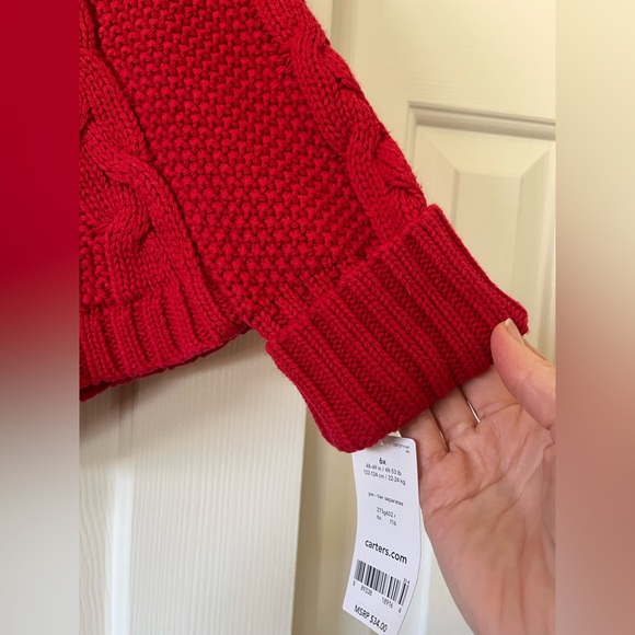 Carter’s size 6x sweater shawl, NWT - Picture 5 of 9